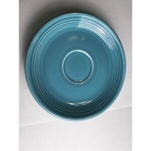 Fiesta Turquoise Saucer Plate Genuine HLC USA Vintage